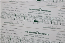 Strange, Pavin, Irwin & Nine Others Signed 1993/1994 The Memorial Used Scorecards