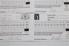 Cink, Duval, Price & Nine Others Signed 1998 BellSouth Classic Used Scorecards
