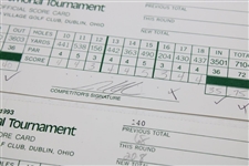 Mickelson, Daly, Watson & Seven Others Signed 1993/1994 The Memorial Used Scorecards