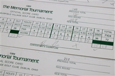 Mickelson, Daly, Watson & Seven Others Signed 1993/1994 The Memorial Used Scorecards