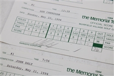 Mickelson, Daly, Watson & Seven Others Signed 1993/1994 The Memorial Used Scorecards