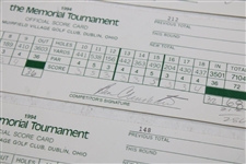 Mickelson, Daly, Watson & Seven Others Signed 1993/1994 The Memorial Used Scorecards