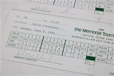Mickelson, Daly, Watson & Seven Others Signed 1993/1994 The Memorial Used Scorecards