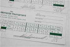 Mickelson, Daly, Watson & Seven Others Signed 1993/1994 The Memorial Used Scorecards