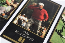 Player, Casper & Brewer Signed 1993 Masters Collection GSV Cards JSA ALOA