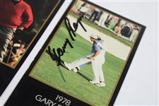 Player, Casper & Brewer Signed 1993 Masters Collection GSV Cards JSA ALOA