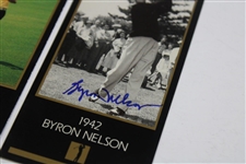 Player, Nelson & Aaron Signed 1993 Masters Collection GSV Cards JSA ALOA