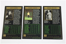 Player, Nelson & Aaron Signed 1993 Masters Collection GSV Cards JSA ALOA