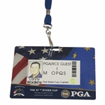 Lanny Wadkins' 2008 Ryder Cup at Valhalla GC Past Ryder Cup Captain ID Badge