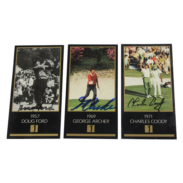 Ford, Archer & Coody Signed 1993 Masters Collection GSV Cards JSA ALOA