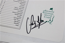 Ten (10) Masters Champions Signed Augusta National Golf Club Scorecards JSA ALOA