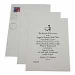 Lanny Wadkins' 1998 Masters Tournament Honorary Invitee Invitation w/ Envelope 