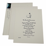 Lanny Wadkins' 2008 Masters Tournament Honorary Invitee Invitation w/ Envelope 