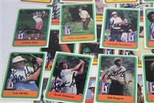 Signed Complete 1981 Donruss PGA Tour Golf Card Set w/Nicklaus Rookie & Stats Card JSA ALOA