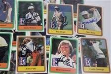 Signed Complete 1981 Donruss PGA Tour Golf Card Set w/Nicklaus Rookie & Stats Card JSA ALOA