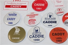 Thirty (30) 1980s/1990s Caddy Badges/Credentials - Palmer Caddy Royce Nielson Collection