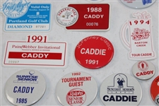 Thirty (30) 1980s/1990s Caddy Badges/Credentials - Palmer Caddy Royce Nielson Collection
