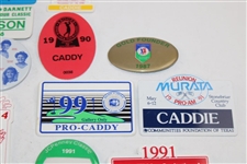Thirty (30) 1980s/1990s Caddy Badges/Credentials - Palmer Caddy Royce Nielson Collection