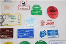 Thirty (30) 1980s/1990s Caddy Badges/Credentials - Palmer Caddy Royce Nielson Collection