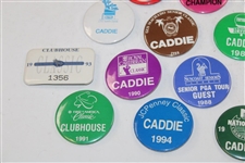 Thirty (30) 1980s/1990s Caddy Badges/Credentials - Palmer Caddy Royce Nielson Collection