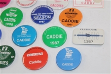 Thirty (30) 1980s/1990s Caddy Badges/Credentials - Palmer Caddy Royce Nielson Collection