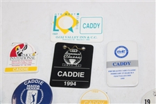 Thirty (30) 1980s/1990s Caddy Badges/Credentials - Palmer Caddy Royce Nielson Collection