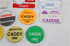Thirty (30) 1980s/1990s Caddy Badges/Credentials - Palmer Caddy Royce Nielson Collection