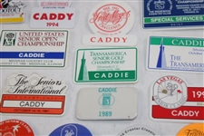 Thirty (30) 1980s/1990s Caddy Badges/Credentials - Palmer Caddy Royce Nielson Collection