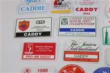 Thirty (30) 1980s/1990s Caddy Badges/Credentials - Palmer Caddy Royce Nielson Collection