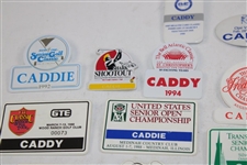 Thirty (30) 1980s/1990s Caddy Badges/Credentials - Palmer Caddy Royce Nielson Collection