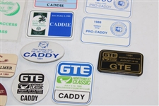 Thirty (30) 1980s/1990s Caddy Badges/Credentials - Palmer Caddy Royce Nielson Collection