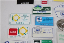 Thirty (30) 1980s/1990s Caddy Badges/Credentials - Palmer Caddy Royce Nielson Collection