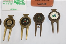 Thirty (30) 1980s/1990s Caddy Badges/Credentials - Palmer Caddy Royce Nielson Collection
