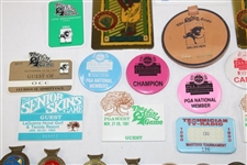 Thirty (30) 1980s/1990s Caddy Badges/Credentials - Palmer Caddy Royce Nielson Collection