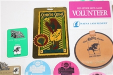 Thirty (30) 1980s/1990s Caddy Badges/Credentials - Palmer Caddy Royce Nielson Collection