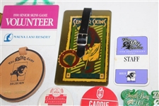 Thirty (30) 1980s/1990s Caddy Badges/Credentials - Palmer Caddy Royce Nielson Collection