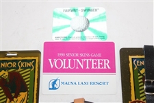 Thirty (30) 1980s/1990s Caddy Badges/Credentials - Palmer Caddy Royce Nielson Collection