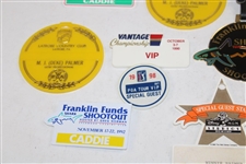 Nineteen (19) 1980s/1990s Caddy Badges/Credentials - Palmer Caddy Royce Nielson Collection