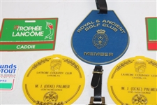 Nineteen (19) 1980s/1990s Caddy Badges/Credentials - Palmer Caddy Royce Nielson Collection