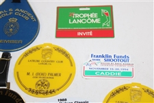 Nineteen (19) 1980s/1990s Caddy Badges/Credentials - Palmer Caddy Royce Nielson Collection