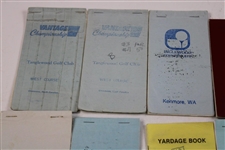 Twenty-One (21) 1980s/1990s Caddy Yardage/Green Books - Palmer Caddy Royce Nielson Collection