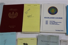 Twenty-One (21) 1980s/1990s Caddy Yardage/Green Books - Palmer Caddy Royce Nielson Collection