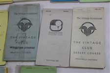 Twenty-One (21) 1980s/1990s Caddy Yardage/Green Books - Palmer Caddy Royce Nielson Collection