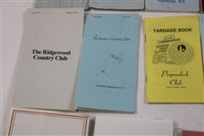Twenty-One (21) 1980s/1990s Caddy Yardage/Green Books - Palmer Caddy Royce Nielson Collection