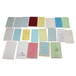 Twenty-One (21) 1980s/1990s Caddy Yardage/Green Books - Palmer Caddy Royce Nielson Collection