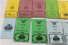 Thirty (30) 1980s/1990s Caddy Yardage/Green Books - Palmer Caddy Royce Nielson Collection