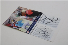 Tiger Woods Signed w/Hideki/Fowler/Blixt The Open Preview Page JSA ALOA