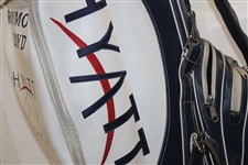 Ray Floyd Signed Personal Used Golf Bag Large Signature with Steve Williams as Caddy