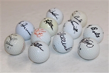 Elder, Snead, Littler & Eight (8) others Signed Golf Balls JSA ALOA