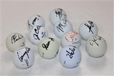 Elder, Snead, Littler & Eight (8) others Signed Golf Balls JSA ALOA